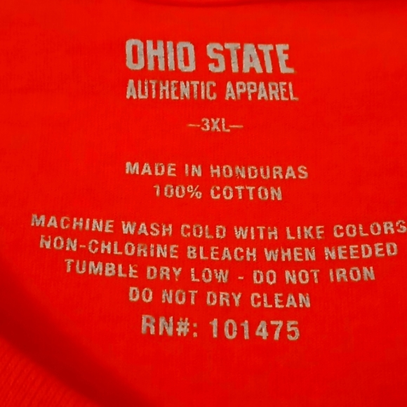 💜 Ohio State short sleeve tee-shirt.  Size 3XL - Picture 3 of 3